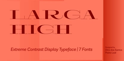Larga High Font Poster 1